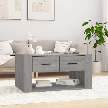 Sonoma gray plywood coffee table 80x50x40 cm by vidaXL, Coffee table - Ref: Foro24-816534, Price: 82,53 €, Discount: %