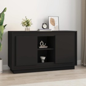 Aparador de madera contrachapada negro 102x35x60 cm de vidaXL, Aparadores - Ref: Foro24-831878, Precio: 87,94 €, Descuento: %