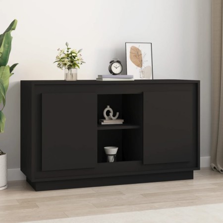 Aparador de madera contrachapada negro 102x35x60 cm de vidaXL, Aparadores - Ref: Foro24-831878, Precio: 95,77 €, Descuento: %