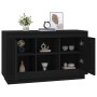 Aparador de madera contrachapada negro 102x35x60 cm de vidaXL, Aparadores - Ref: Foro24-831878, Precio: 95,77 €, Descuento: %