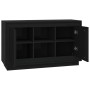 Aparador de madera contrachapada negro 102x35x60 cm de vidaXL, Aparadores - Ref: Foro24-831878, Precio: 95,77 €, Descuento: %