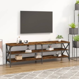 Mueble de TV madera contrachapada roble ahumado 160x40x50 cm de vidaXL, Muebles TV - Ref: Foro24-826731, Precio: 78,99 €, Des...