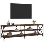 Mueble de TV madera contrachapada roble ahumado 160x40x50 cm de vidaXL, Muebles TV - Ref: Foro24-826731, Precio: 78,48 €, Des...