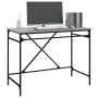 Sonoma gray plywood iron desk 100x50x75 cm by vidaXL, Desks - Ref: Foro24-826722, Price: 128,25 €, Discount: %