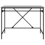 Sonoma gray plywood iron desk 100x50x75 cm by vidaXL, Desks - Ref: Foro24-826722, Price: 128,25 €, Discount: %