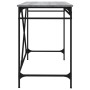 Sonoma gray plywood iron desk 100x50x75 cm by vidaXL, Desks - Ref: Foro24-826722, Price: 128,25 €, Discount: %