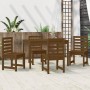 Garden dining set 5 pieces solid honey brown pine wood by vidaXL, Garden sets - Ref: Foro24-3154686, Price: 265,99 €, Discoun...