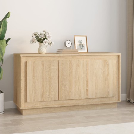 Aparador madera contrachapada roble Sonoma 102x35x55 cm de vidaXL, Aparadores - Ref: Foro24-831888, Precio: 98,51 €, Descuent...