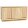 Aparador madera contrachapada roble Sonoma 102x35x55 cm de vidaXL, Aparadores - Ref: Foro24-831888, Precio: 98,51 €, Descuent...