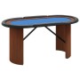 Poker table for 10 players blue 160x80x75 cm by vidaXL, Game and poker tables - Ref: Foro24-80409, Price: 213,67 €, Discount: %