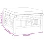 Gartenhocker aus Bambus mit cremeweißem Kissen von vidaXL, Modulare Sofas für den Außenbereich - Ref: Foro24-362302, Preis: 8...