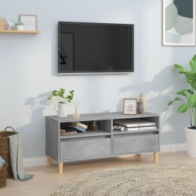 Concrete gray plywood TV cabinet 100x34.5x44.5cm by vidaXL, TV Furniture - Ref: Foro24-831897, Price: 62,75 €, Discount: %