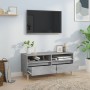 Mueble de TV madera contrachapada gris hormigón 100x34,5x44,5cm de vidaXL, Muebles TV - Ref: Foro24-831897, Precio: 62,75 €, ...