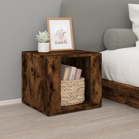 Smoked oak plywood nightstand 41x40x36 cm by vidaXL, Nightstands - Ref: Foro24-816549, Price: 35,99 €, Discount: %