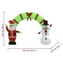 Puerta de arco inflable de Navidad con LED 270 cm de vidaXL, Luces de Navidad - Ref: Foro24-345312, Precio: 126,99 €, Descuen...