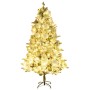 Christmas tree with snow, LED lights and pine cones PVC and PE 195 cm by vidaXL, Christmas trees - Ref: Foro24-344293, Price:...