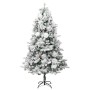 Christmas tree with snow, LED lights and pine cones PVC and PE 195 cm by vidaXL, Christmas trees - Ref: Foro24-344293, Price:...