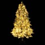 Christmas tree with snow, LED lights and pine cones PVC and PE 195 cm by vidaXL, Christmas trees - Ref: Foro24-344293, Price:...