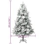 Christmas tree with snow, LED lights and pine cones PVC and PE 195 cm by vidaXL, Christmas trees - Ref: Foro24-344293, Price:...