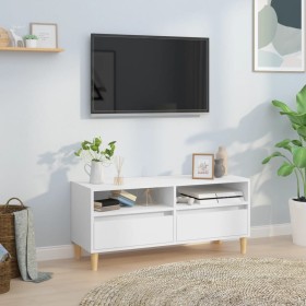 Sperrholz TV-Möbel weiß 100x34,5x44,5 cm von vidaXL, TV-Möbel - Ref: Foro24-831893, Preis: 77,99 €, Rabatt: %