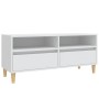 TV stand made of white plywood 100x34.5x44.5 cm by vidaXL, TV Furniture - Ref: Foro24-831893, Price: 83,96 €, Discount: %