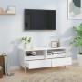 TV stand made of white plywood 100x34.5x44.5 cm by vidaXL, TV Furniture - Ref: Foro24-831893, Price: 83,96 €, Discount: %