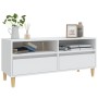 TV stand made of white plywood 100x34.5x44.5 cm by vidaXL, TV Furniture - Ref: Foro24-831893, Price: 83,96 €, Discount: %