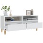 TV stand made of white plywood 100x34.5x44.5 cm by vidaXL, TV Furniture - Ref: Foro24-831893, Price: 83,96 €, Discount: %