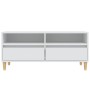 TV stand made of white plywood 100x34.5x44.5 cm by vidaXL, TV Furniture - Ref: Foro24-831893, Price: 83,96 €, Discount: %