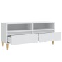 TV stand made of white plywood 100x34.5x44.5 cm by vidaXL, TV Furniture - Ref: Foro24-831893, Price: 83,96 €, Discount: %