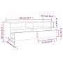 TV stand made of white plywood 100x34.5x44.5 cm by vidaXL, TV Furniture - Ref: Foro24-831893, Price: 83,96 €, Discount: %