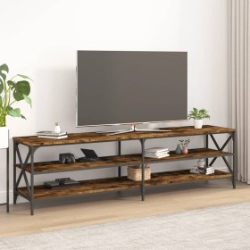 Smoked oak plywood TV cabinet 180x40x50 cm by vidaXL, TV Furniture - Ref: Foro24-826736, Price: 90,99 €, Discount: %