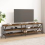 Smoked oak plywood TV cabinet 180x40x50 cm by vidaXL, TV Furniture - Ref: Foro24-826736, Price: 90,22 €, Discount: %