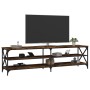 Smoked oak plywood TV cabinet 180x40x50 cm by vidaXL, TV Furniture - Ref: Foro24-826736, Price: 90,22 €, Discount: %