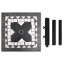 Black and white square umbrella base 12 kg by vidaXL, Umbrella bases - Ref: Foro24-362224, Price: 71,99 €, Discount: %