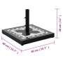 Black and white square umbrella base 12 kg by vidaXL, Umbrella bases - Ref: Foro24-362224, Price: 71,99 €, Discount: %