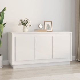 Bright white plywood sideboard 102x35x55 cm by vidaXL, Sideboards - Ref: Foro24-831887, Price: 127,85 €, Discount: %