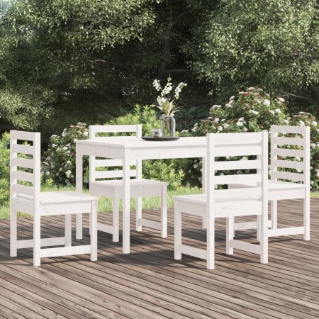 5-piece solid white pine garden dining set by vidaXL, Garden sets - Ref: Foro24-3154684, Price: 424,99 €, Discount: %