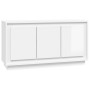 Aparador de madera contrachapada blanco brillante 102x35x55 cm de vidaXL, Aparadores - Ref: Foro24-831887, Precio: 125,03 €, ...