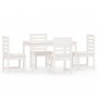 5-piece solid white pine garden dining set by vidaXL, Garden sets - Ref: Foro24-3154684, Price: 424,99 €, Discount: %