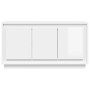 Aparador de madera contrachapada blanco brillante 102x35x55 cm de vidaXL, Aparadores - Ref: Foro24-831887, Precio: 125,03 €, ...