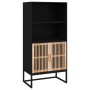 Tall black plywood sideboard 60x35x125 cm by vidaXL, Lockers and storage cabinets - Ref: Foro24-352134, Price: 131,19 €, Disc...