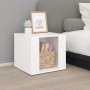 Mesita de noche madera contrachapada blanco 41x40x36 cm de vidaXL, Mesitas de noche - Ref: Foro24-816544, Precio: 32,57 €, De...