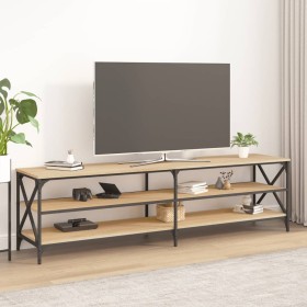 Mueble para TV madera contrachapada roble Sonoma 180x40x50 cm de vidaXL, Muebles TV - Ref: Foro24-826735, Precio: 83,99 €, De...