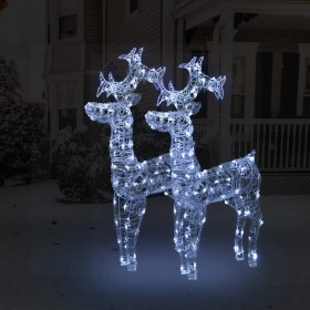 Acrylic Christmas reindeer 2 units 60x16x100 cm by vidaXL, Christmas lights - Ref: Foro24-3154336, Price: 101,99 €, Discount: %