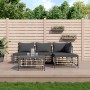 Garden furniture set 5 pieces cushions anthracite PE rattan by vidaXL, Outdoor sofas - Ref: Foro24-3186733, Price: 351,84 €, ...