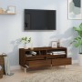 Mueble de TV madera contrachapada marrón roble 100x34,5x44,5 cm de vidaXL, Muebles TV - Ref: Foro24-831900, Precio: 63,99 €, ...