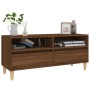 Mueble de TV madera contrachapada marrón roble 100x34,5x44,5 cm de vidaXL, Muebles TV - Ref: Foro24-831900, Precio: 63,99 €, ...