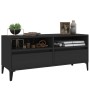 TV stand made of black plywood 100x34.5x44.5 cm by vidaXL, TV Furniture - Ref: Foro24-831902, Price: 83,10 €, Discount: %