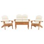 Adirondack Gartenmöbel-Set 4-teilig aus Akazienholz von vidaXL, Gartensets - Ref: Foro24-3152131, Preis: 554,98 €, Rabatt: %